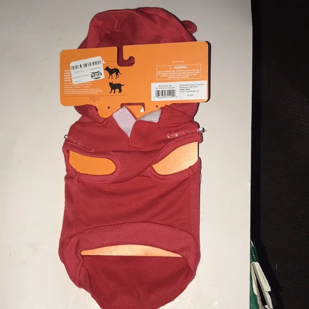 NWT Pet Ketchup Halloween Costume